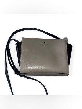 kate spade Taupe and Black Leather Crossbody
